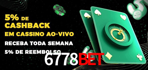 Promoções do cassino ao Vivo 6778bet